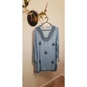 Beach by Exist Chambray Smock Dress